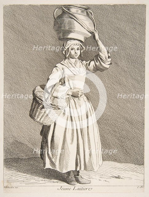 Young Milkmaid, 1737. Creator: Caylus, Anne-Claude-Philippe de.