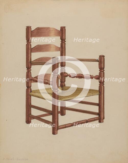 Chair, 1935/1942. Creator: B. Holst-Grubbe.