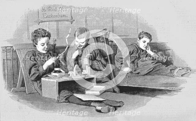 ''The Alexandra Hospital for Children with Hip Disease; The Edinburgh Ward -- Young Convalescents',  Creator: Unknown.