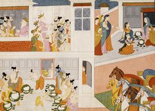 The Pandavas in King Drupad's Court, Folio from a Mahabharata..., between c1775 and c1800. Creator: Unknown.
