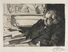 Ernest Renan, 1892. Creator: Anders Zorn (Swedish, 1860-1920).