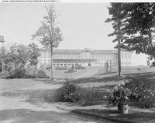 West approach, Hotel Champlain, Bluff Point, N.Y., between 1900 and 1920. Creator: Unknown.