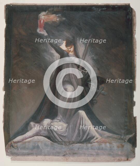 Study for Inquisition, Illustration to Columbiad, c. 1806. Creator: Henry Fuseli.