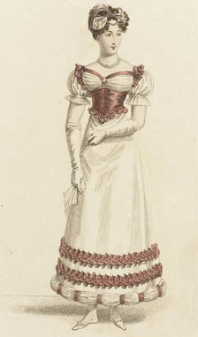 Fashion Plate (Parisian Ball Dress), 1821. Creator: John Bell.