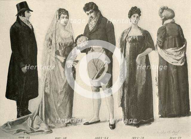 'Clothing from 1800-1808', 1903, (1937). Creator: Sophie B Steel.