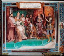 Pedro Luis Farnese announces to Pope Paul III the constitution of the imperial army to fight the …