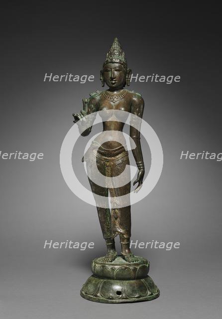 Goddess Holding a Lotus, c. 950. Creator: Unknown.