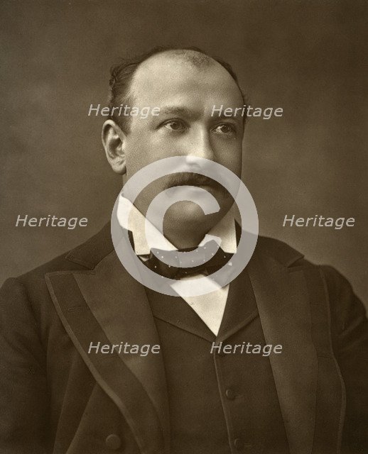 British actor Augustus Harris in 'Human Nature', 1886. Artist: Barraud