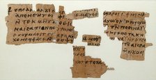 Papyri Fragments of a Letter, Coptic, 7th century. Creator: Unknown.