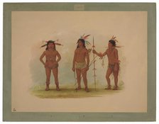 Three Omagua Men, 1854/1869. Creator: George Catlin.