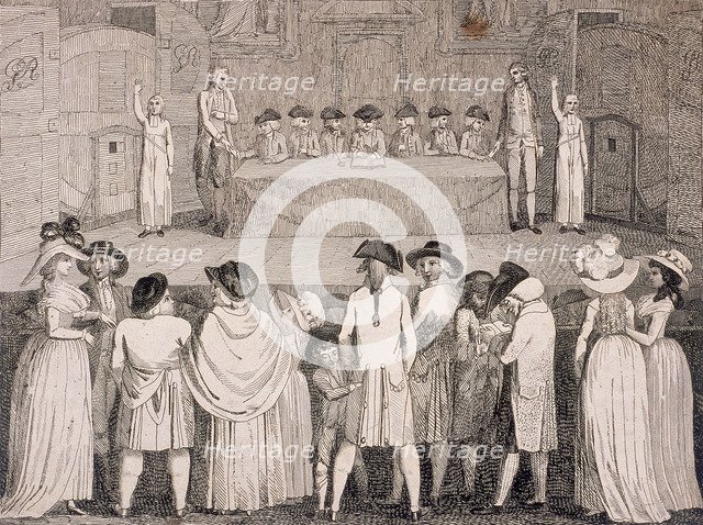 State Lottery at Guildhall, London, c1790. Artist: Anon