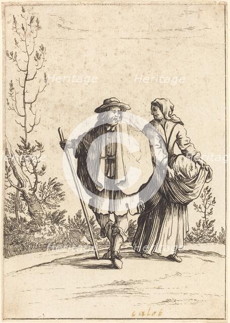Beggar Couple, with Landscape in Background, 17th century. Creator: Unknown.