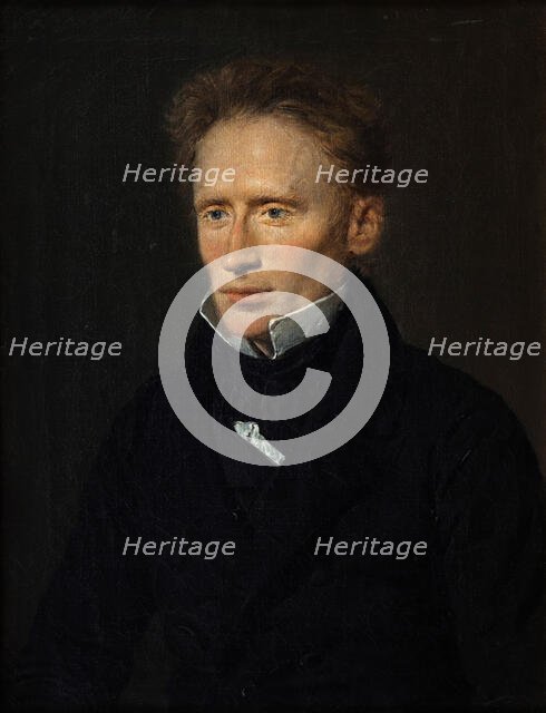 Portrait of Johannes Dam Hage (1800-1837), editor of "Fædrelandet" (The Fatherland), 1837. Creator: Christian Albrecht Jensen.