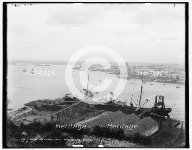 Harbor from Cabanas, Havana, Cuba, c1900. Creator: Unknown.