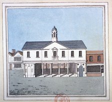 View of Romford Market House, Essex, c1800.                     Artist: Anon