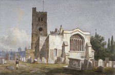 Church of St Mary at Lambeth, London, c1810. Artist: George Shepherd