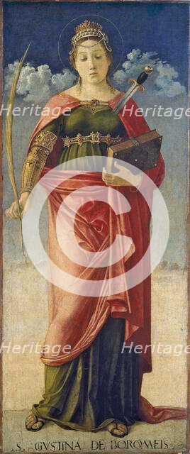 Santa Giustina de' Borromeis, ca 1475. Creator: Bellini, Giovanni (1430-1516).