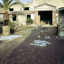 House of the Stags, Herculaneum, Italy; garden of the Roman villa. Artist: Unknown