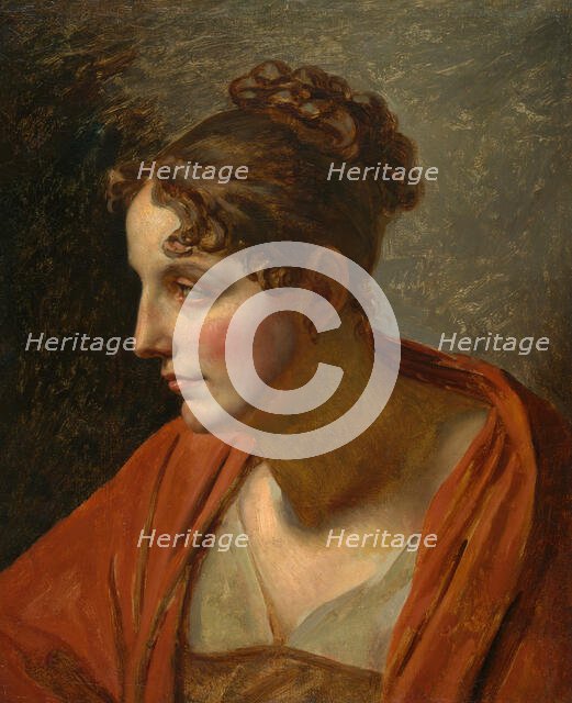 Head of a Woman, c. 1810. Creator: Unknown.