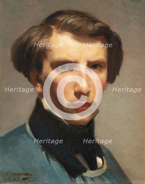 Self-Portrait, 1853. Creator: Bouguereau, William-Adolphe (1825-1905).