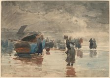 On the Sands, 1881. Creator: Winslow Homer.