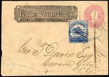 Pony Express to Carson City, NV cover, 1862. Creator: Unknown.