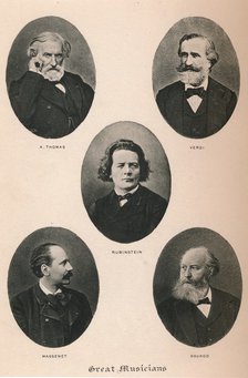 'Great Musicians - Plate I.', 1895. Artist: Unknown.