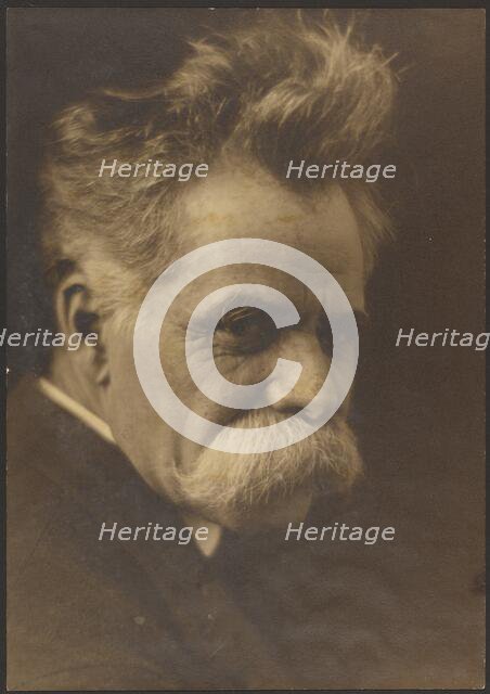 Portrait of a Man with Large Moustache, 1907-1943. Creator: Louis Fleckenstein.