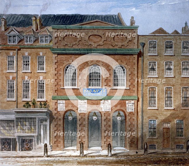 The first Opera House (King's Theatre), Haymarket, Westminster, London, 1789. Artist: William Capon