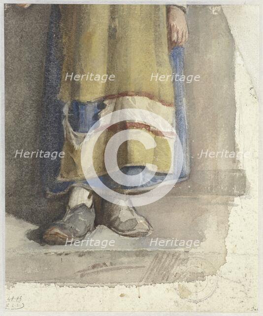 Legs and feet of standing female figure, 1865-1930. Creator: Jac van Looij.