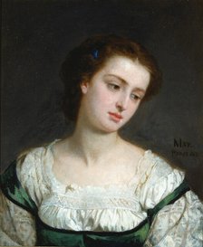 Portrait of a Young Woman, 1862. Creator: Edward Harrison May.
