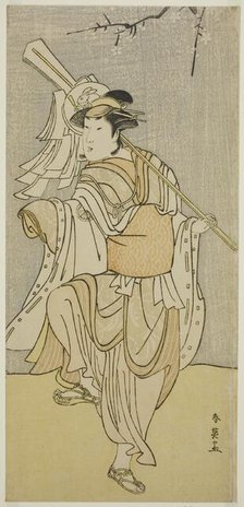 The Actor Segawa Kikunojo III as Osaku in the Play Sayo no Nakayama Hiiki no..., c. 1790. Creator: Katsukawa Shun'ei.