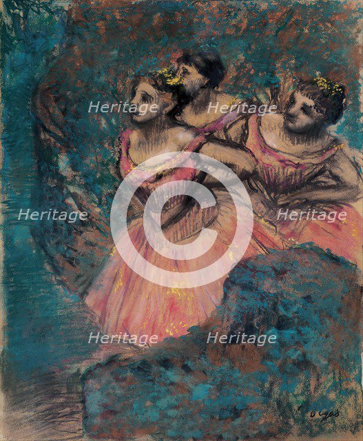 Three Dancers in Red, 1896.