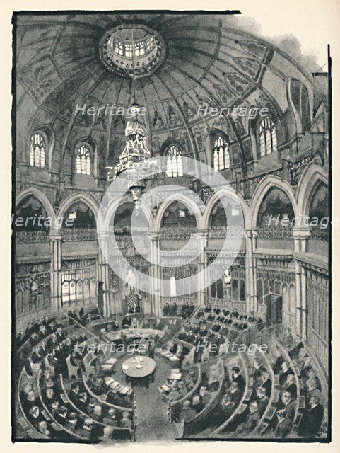 'The Guildhall - Council Chamber', 1891. Creator: William Luker.