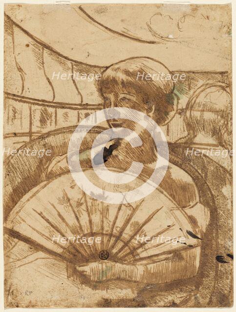 In the Opera Box [verso], 1880. Creator: Mary Cassatt.