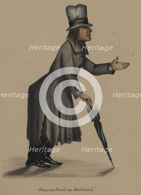 Françoise Ravel as Bertrand, 1855-1859. Creator: Alfred Jacob Miller.