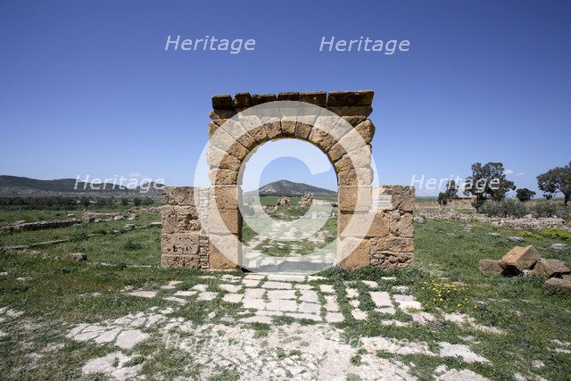 The Temple of Caelestis, Thuburbo Majus, Tunisia. Artist: Samuel Magal
