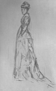 'The Silk Dress', 1875, (1904). Artists: James Abbott McNeill Whistler, Adam and Charles Black.