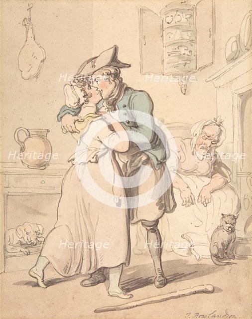 The Sailor's Return from Active Service, 1780-1827. Creator: Thomas Rowlandson.