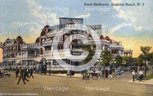 Hotel Shelburne, Brighton Beach, Coney Island, New York City, New York, USA, 1916. Artist: Unknown