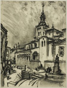 San Martín, Segovia, c. 1903. Creator: Joseph J Pennell.