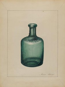 Bottle (For Spring Water), c. 1936. Creator: John Fisk.