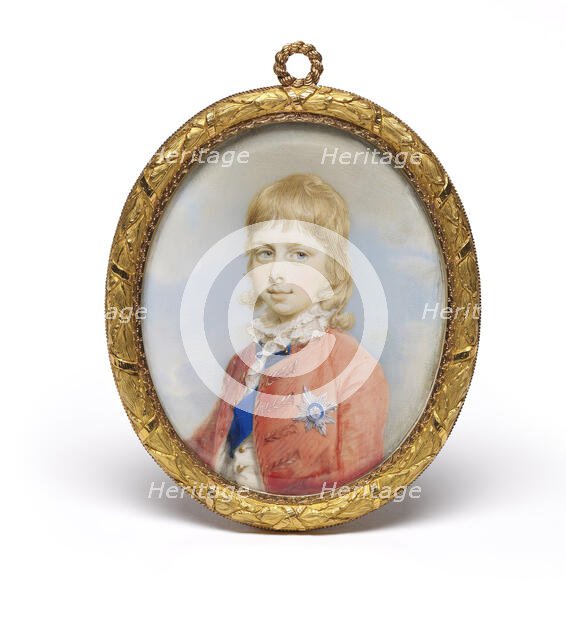 Portrait of George, Prince of Wales, c1773.  Creator: Jeremiah Meyer.