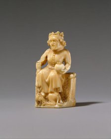 Chess Piece in the Form of a King, German, 1350-1400. Creator: Unknown.