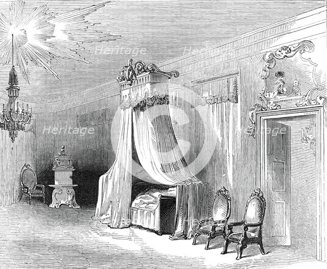 Napoleon's Bedchamber, in the Palace at Wurzburg, 1845. Creator: Unknown.