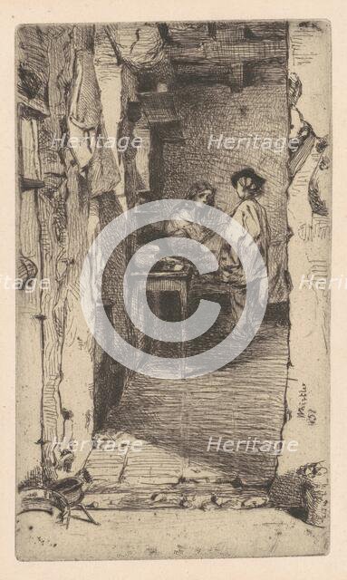 Rag Pickers, Quartier Mouffetard, Paris, 1858. Creator: James Abbott McNeill Whistler.