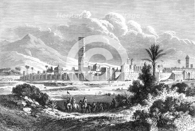 A city in Morocco, 19th century. Artist: Unknown