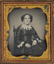 Portrait of a Woman, c. 1849. Creator: Augustus Washington Clason.