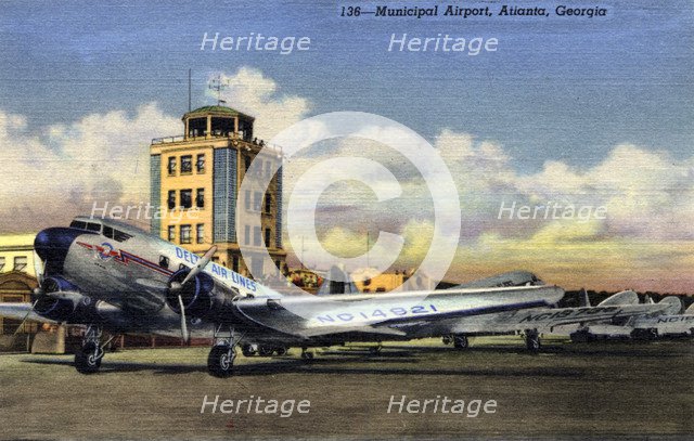Municipal Airport, Atlanta, Georgia, USA, 1940. Artist: Unknown