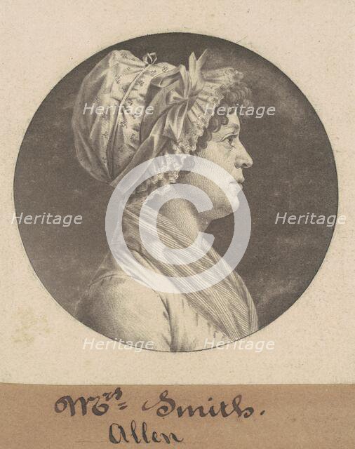 Mrs. Smith, 1801. Creator: Charles Balthazar Julien Févret de Saint-Mémin.